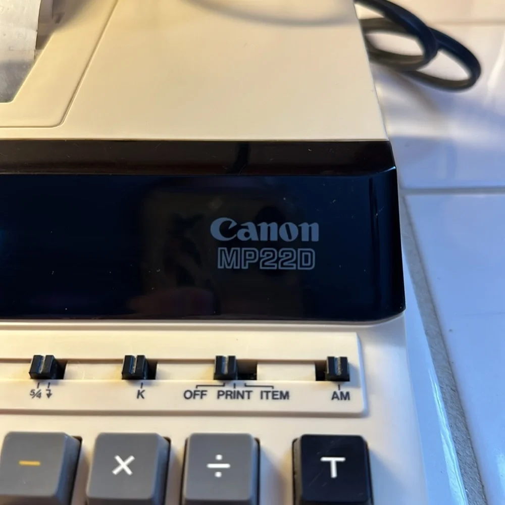 EUC Canon MP22D desktop adding machine extremely clean fully functioning